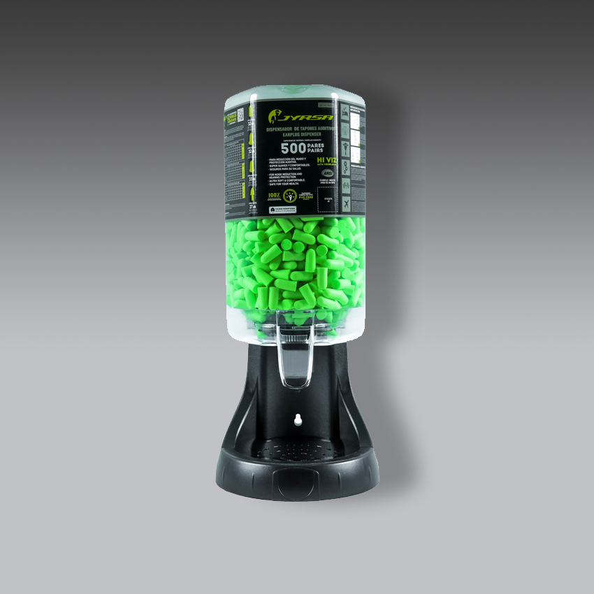 orejeras para la seguridad industrial dispensador de tapon db 32 con cordon   500 pares modelo db 32disp500pr marca jyrsa