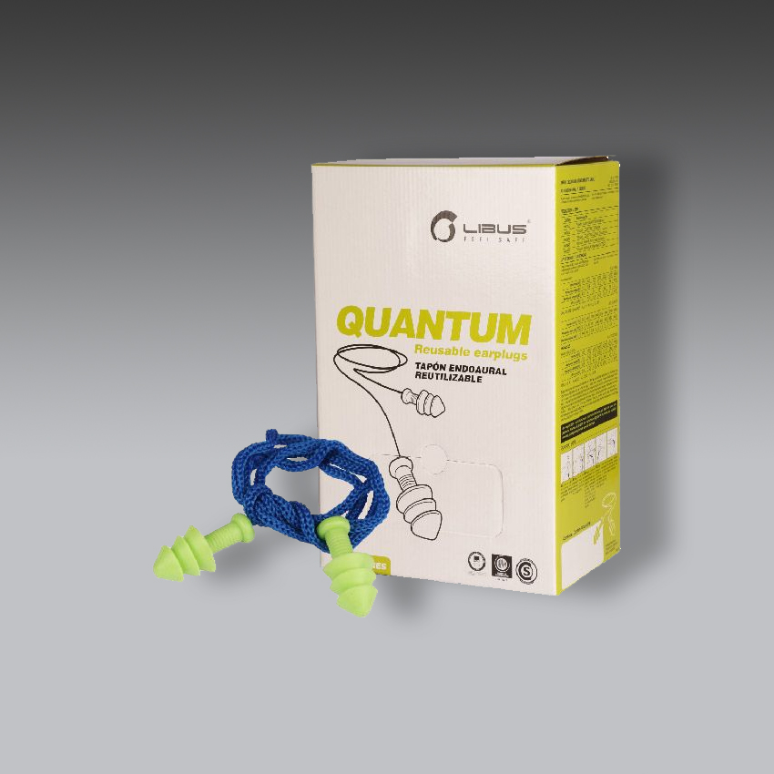 orejeras para la seguridad industrial tapon auditivo quantum dispenser modelo 900473 marca libus