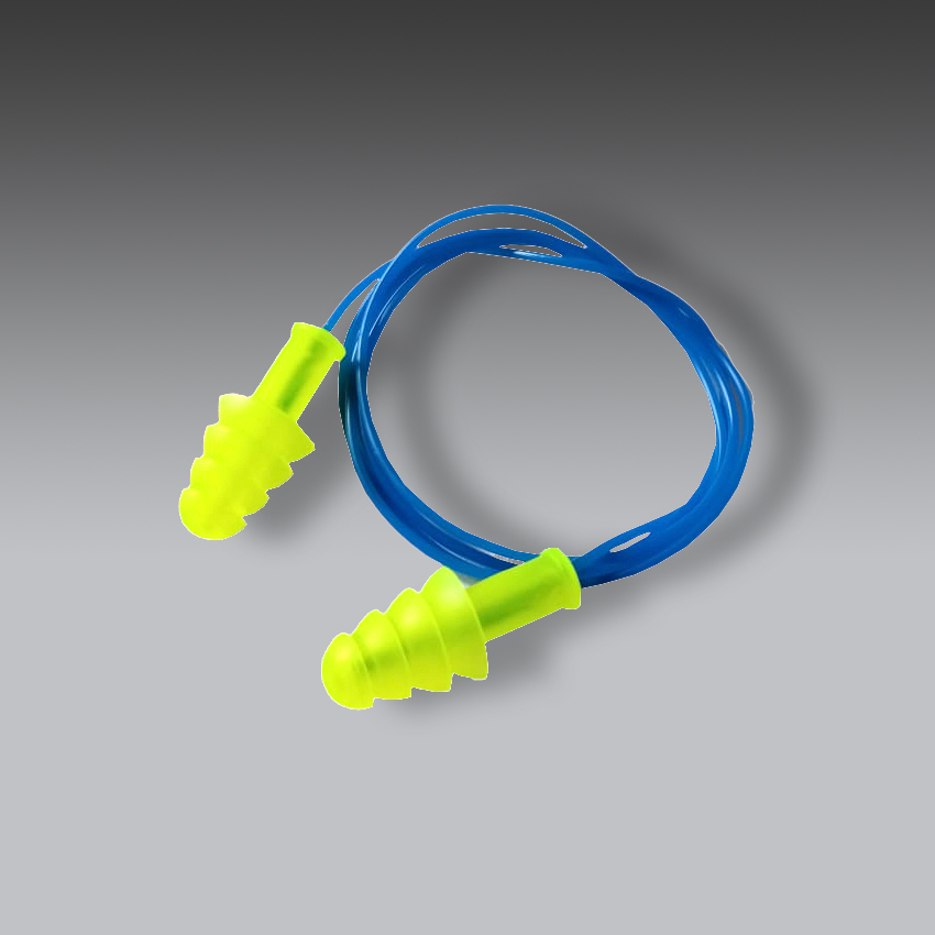 orejeras para la seguridad industrial tapon reutilizable high visibility con cordon modelo ekho 27amb marca jyrsa